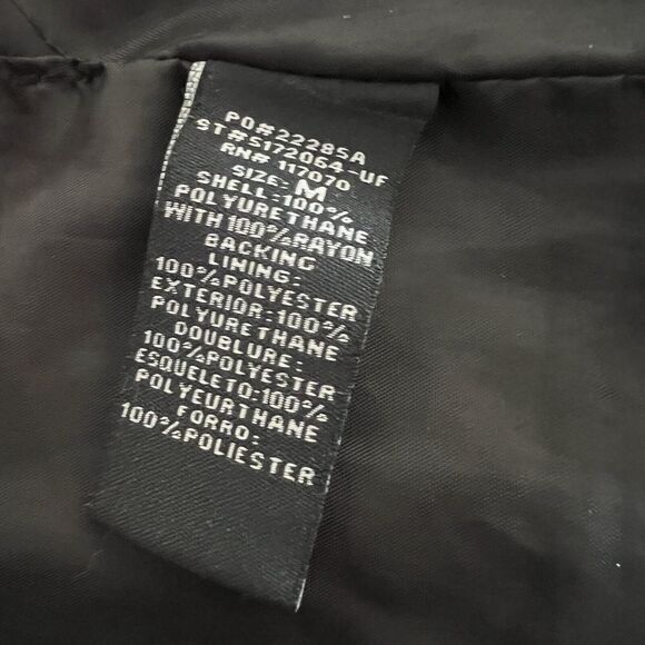 Therapy Faux Leather and Fur Zipper Vest Black Womens Size M - Picture 3 of 4